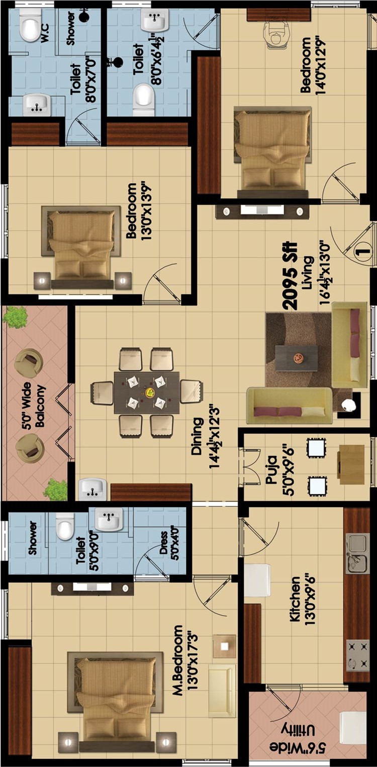 Pavan Towers Floor Plan