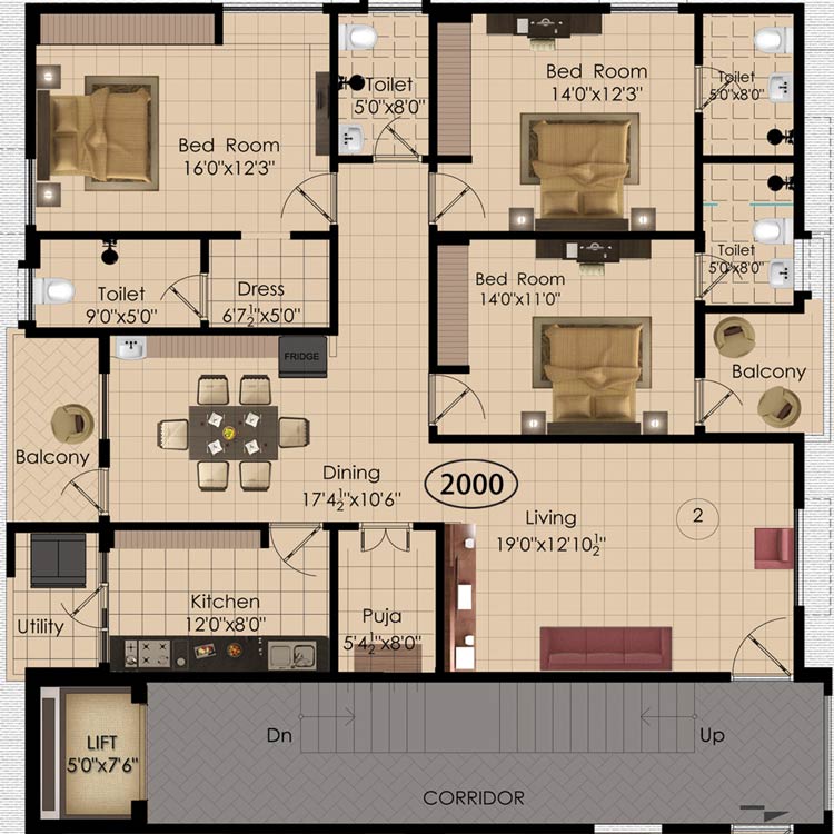 Pavan Towers Floor Plan