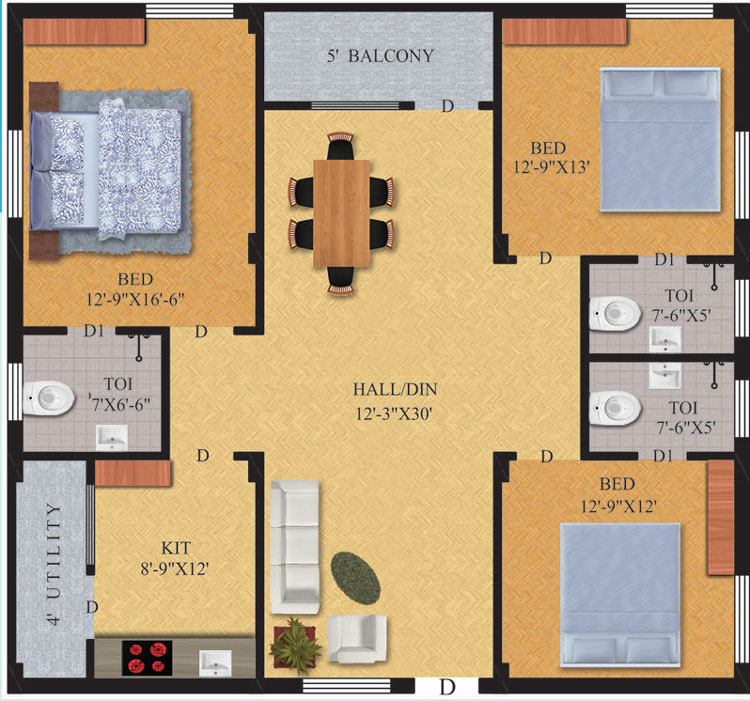 Pavan Towers Floor Plan